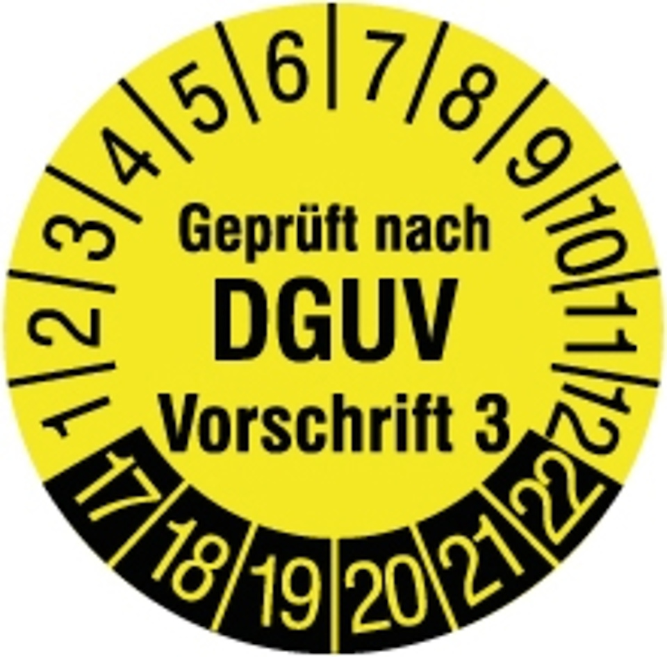 DGUV Vorschrift 3 bei Klein Elektrogeschäft in Berg