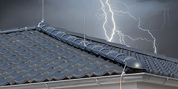 Äußerer Blitzschutz bei Elektro Klein GmbH in Berg